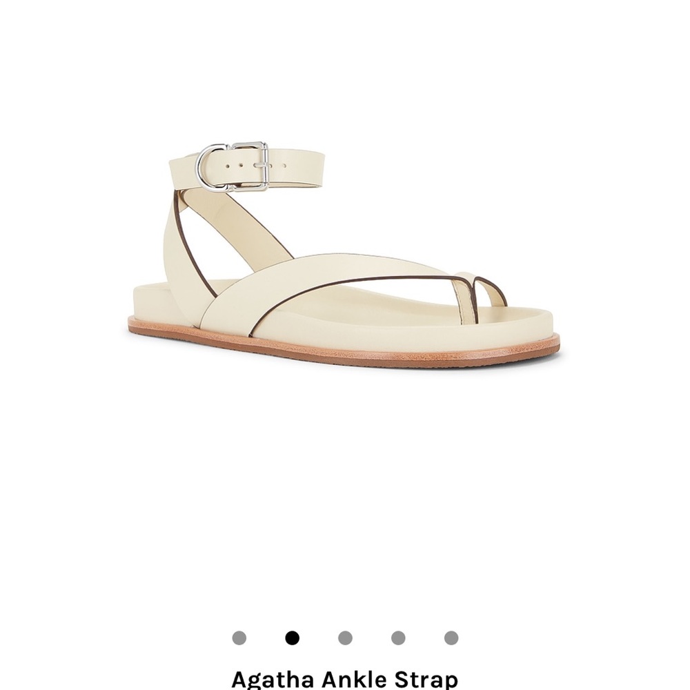 Never worn flat ankle strap sandals